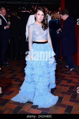 Aimee Kelly assistant à l'afterparty pour l'histoire personnelle de David Copperfield première Européenne à BFI Southbank à Londres. PA Images Photo. Photo date : mercredi 2 octobre 2019. Voir PA story SHOWBIZ Copperfield. Crédit photo doit se lire : Ian West/PA Banque D'Images