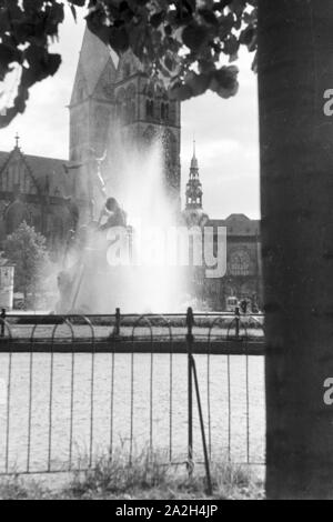 Promenade durch Bremen, Allemagne Allemagne Années 1930 er Jahre. En flânant dans la ville de Bremen, Allemagne 1930. Banque D'Images