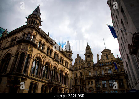 Les bâtiments gothiques à Manchester, UK Banque D'Images