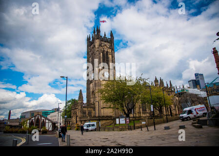 L'église gothique à Manchester Banque D'Images