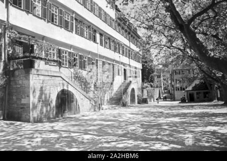Ein Ausflug nach Tübingen, 1930er Jahre Deutsches Reich. Un voyage à Tübingen, Allemagne 1930. Banque D'Images