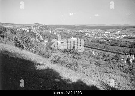 Ein Ausflug nach Tübingen, 1930er Jahre Deutsches Reich. Un voyage à Tübingen, Allemagne 1930. Banque D'Images