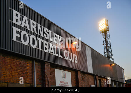 2 octobre 2019, Oakwell, Barnsley, Angleterre ; Sky Bet Championship, Barnsley v Derby County : Oakwell, Barnsley FC Vue générale . Credit : Dean Williams/News Images Banque D'Images