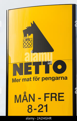 Göteborg, Suède. 28 Sep, 2019. Discount Netto supermarché danois vu le logo de Göteborg. Credit : Karol Serewis SOPA/Images/ZUMA/Alamy Fil Live News Banque D'Images