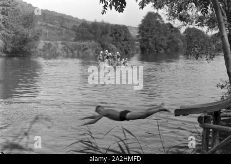 Urlaub im Schwarzwald, Deutsches Reich 1930er Jahre. Vacances dans la Forêt Noire, Allemagne 1930. Banque D'Images