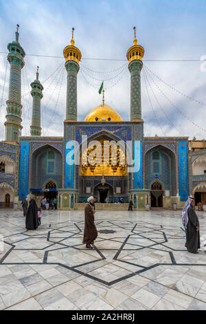 Hazrat-e Masumeh, sanctuaire de Fatima al-masumeh soeur de l'Imam Reza et huit fille du septième Imam Musa al-Kadhim, Qom, Iran Banque D'Images