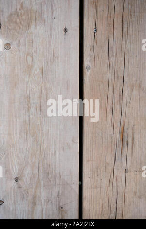 Deux planches en bois texture ensemble Banque D'Images