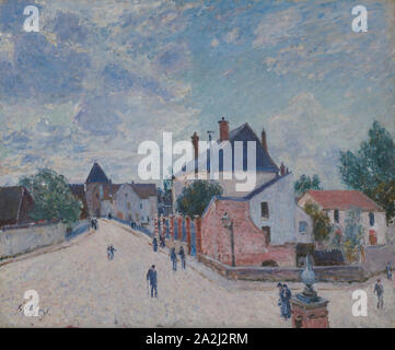 Dans la rue Moret, ch. 1890, Alfred Sisley, Français, France, 1839-1899, huile sur toile, 23 × 28 7/8 7/8 in. (60 × 73,2 cm Banque D'Images