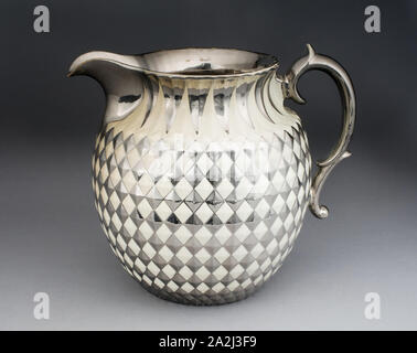 Pitcher, 1810/20, l'Angleterre, Staffordshire, Staffordshire, plomb-faïence avec décoration lustre, H. 29,2 cm (11 1/2 po Banque D'Images