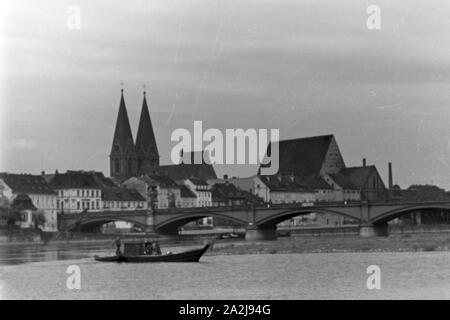 Ein Ausflug nach Frankfurt Oder, Deutsches Reich 1930er Jahre. Un voyage à Francfort-sur-Oder, Allemagne 1930. Banque D'Images