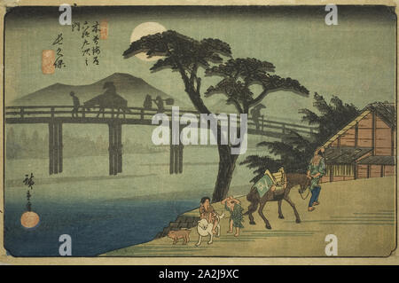 N° 28 : à partir de la série Nagakubo, soixante-neuf Stations du Kisokaido (rokujukyu Kisokaido tsugi no uchi), ch. 1835/38, 広重 歌川 Utagawa Hiroshige, Japonais, 1797-1858, le Japon, la couleur d'impression sur bois, Oban, 24,7 x 36,6 cm (9 11/16 x 14 3/8'' Banque D'Images