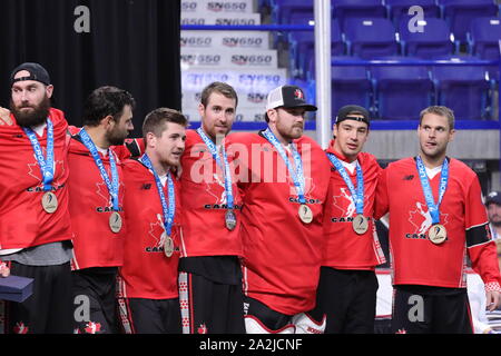 L'équipe de crosse Canada remporte l'or 2019 Banque D'Images