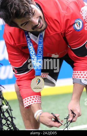 Cérémonie de coupe net la crosse Banque D'Images