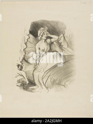 Petite Rosette, juin 1900, Théophile-Alexandre Steinlen, Français, né en Suisse, 1859-1923, France, lithographie en noir sur vélin crème, 222 × 185 mm (image), 349 × 277 mm (feuille Banque D'Images