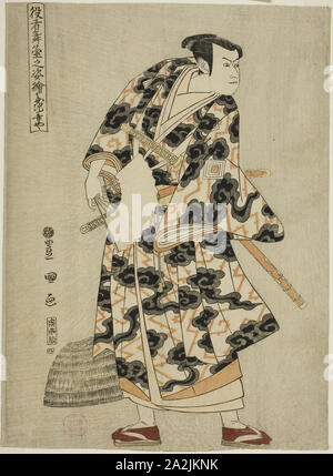 Tachibanaya : Ichikawa Yaozo Fuwa Banzaemon III comme, de la série Portraits d'acteurs sur scène (Yakusha butai no sugata-e), 1794, Utagawa Toyokuni I 初代 豊国 歌川, japonais, 1769-1825, le Japon, l'estampe Couleur, Oban, 35,1 × 26 cm (13 13/16 × 10 1/4 in Banque D'Images