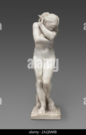 Ève après la chute, sur le modèle 1883, sculpté vers 1886, Auguste Rodin, Français, 1840-1917, la France, le marbre, 76,2 × 27,4 × 21 cm (30 × 11 × 8 1/4 in Banque D'Images