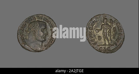 (Coin) comme représentant l'Empereur Licinius, AD 308/324, Roman, frappées en Alexandrie, Egypte, Alexandrie, Bronze, diam. 2,4 cm, 6,69 g Banque D'Images