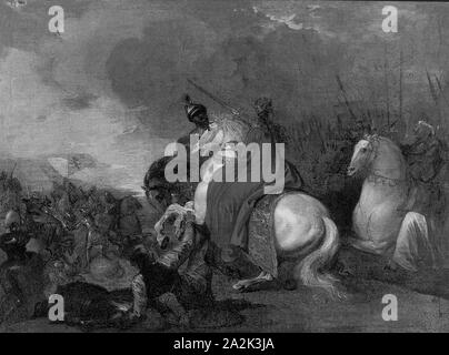 La Reine Philippa à la bataille de Neville's Cross, ch. 1789, Benjamin West, britannique, 1738-1820, Angleterre, huile sur toile, 15 × 20 3/8 3/4 in. (39,1 × 52,7 cm Banque D'Images