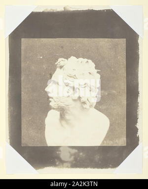 Buste de Patrocle, le 9 août 1843, William Henry Fox Talbot, l'anglais, 1800-1877, l'Angleterre, l'impression sur papier salé, 14,9 × 14,5 cm (image), 23.2 × 18.9 cm (papier Banque D'Images