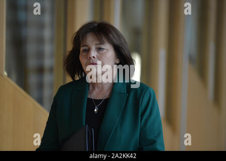 Edinburgh, Royaume-Uni. 06Th Oct, 2019. Paris, 3 octobre 2019. Sur la photo : Jeane Freeman MSP - Cabinet Ministre de la Santé et du Sport. à le parlement écossais au cours de la séance hebdomadaire des premiers ministres aux questions. Crédit : Colin Fisher/Alamy Live News Banque D'Images