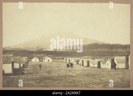 Sans titre (camp de l'Armée de terre, peut-être de la bataille de Lookout Mountain, Chattanooga, Tennessee), ch. 1863, Charles Peck, Américain, né en 1827-1900, United States, à l'albumine, 20,9 x 31,2 cm (image/papier), 28,5 x 43,4 cm (mont Banque D'Images