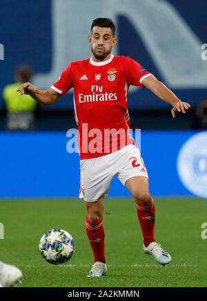 SAINT PETERSBURG, RUSSIE - 02 OCTOBRE : Pizzi de SL Benfica en action lors de la Ligue des Champions, groupe G, match entre Zenit Saint-Pétersbourg et SL Benfica à Gazprom Arena le 2 octobre 2019 à Saint-Pétersbourg, en Russie. (Photo de (MO) des médias) Banque D'Images