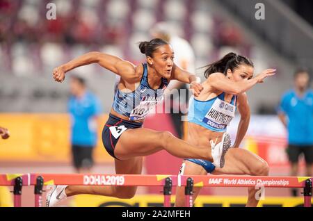 Doha, Katar. 09Th Oct, 2019. Solene taurins Ndama (FRA), l'action de l'heptathlon des femmes, sur 02.10.2019 Championnats du monde d'athlétisme 2019 à Doha/Qatar, à partir de la 27.09. - 10.10.2019. Utilisation dans le monde entier | Credit : dpa/Alamy Live News Banque D'Images