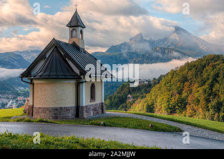 Kirchleitnkapelle, Berchtesgaden, Bavaria, Germany, Europe Banque D'Images