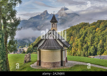 Kirchleitnkapelle, Berchtesgaden, Bavaria, Germany, Europe Banque D'Images