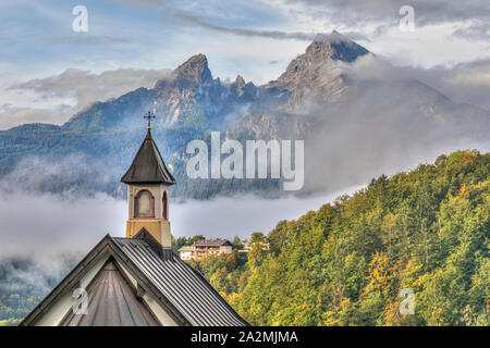 Kirchleitnkapelle, Berchtesgaden, Bavaria, Germany, Europe Banque D'Images