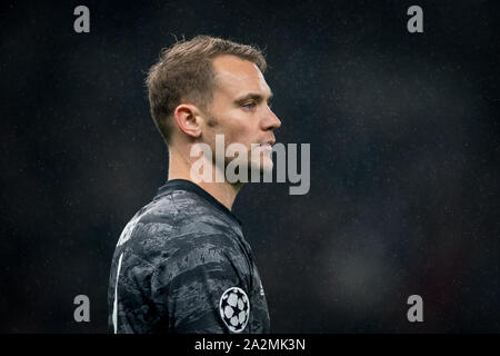 Gardien de but Manuel Neuer de Bayern Munich pendant le match de Ligue des Champions entre Tottenham Hotspur et Bayern Munich au stade de Wembley, Banque D'Images