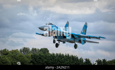 L'Armée de l'air ukrainienne Sukhoi Su-27 FLANKER Banque D'Images