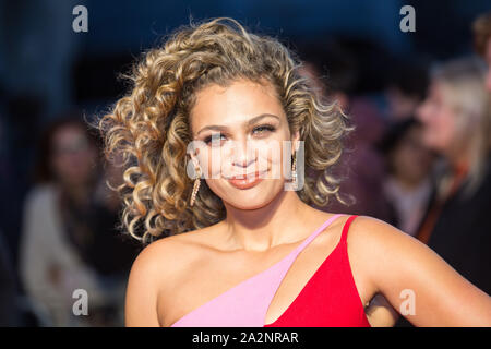 Faire face à l'Nush histoire personnelle de David Copperfield Premiere, Londres, Royaume-Uni - 02 Oct 2019 Banque D'Images