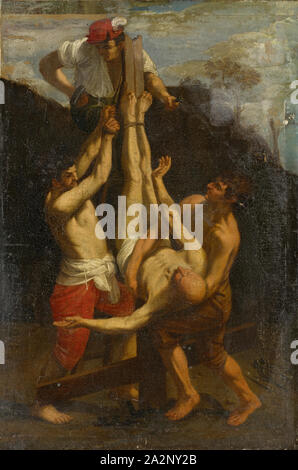 Crucifixion Petri, huile sur toile, 77 x 52 cm, non spécifié, Guido Reni, (Kopie nach / copie après), Bologne oder Calvenzano 1575-1642 Bologna Banque D'Images