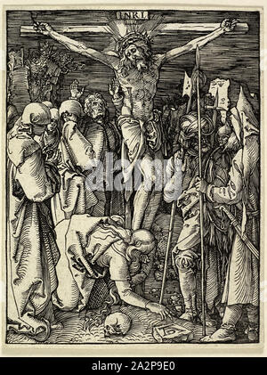 Albrecht Dürer, allemand, 1471-1528, la Crucifixion, entre 1509 et 1511, gravure sur bois imprimée dans l'encre noire sur papier vergé, de droit : 5 × 3 7/8 pouces (12,7 × 9,8 cm Banque D'Images