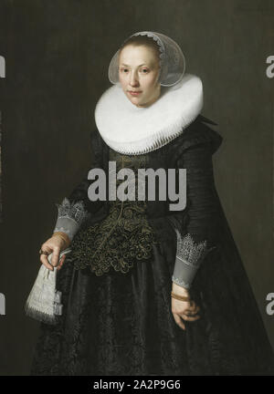 Nicolaes Eliasz Pickenoy, Néerlandais, c.1588 - 1650/1656, Portrait de femme, 1633, huile sur panneau de chêne, non monté : 48 5/8 × 36 pouces (123,5 × 91,4 cm Banque D'Images