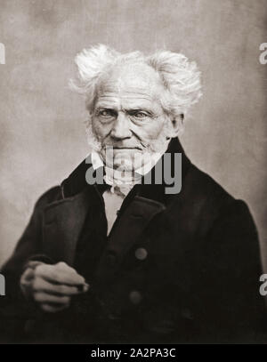 Arthur Schopenhauer, 1788 - 1860. Philosophe allemand. Banque D'Images