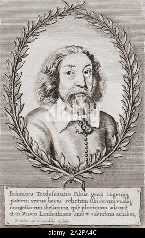 Le jeune John Tradescant, 1608 - 1662. Le botaniste anglais et jardinier. Pas confondre avec son père, John Tradescant l'ancien. Banque D'Images