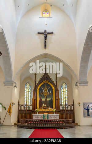 L'intérieur de l'église Saint-Jean à Tallinn, Estonie. Banque D'Images