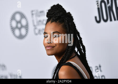 'Le Joker' film premiere, arrivées, 57e Festival du Film de New York, USA - 02 Oct 2019 -Zazie Beetz Banque D'Images