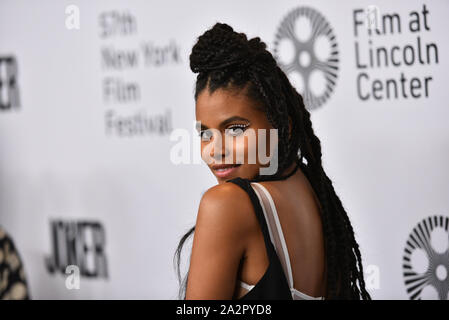 'Le Joker' film premiere, arrivées, 57e Festival du Film de New York, USA - 02 Oct 2019 -Zazie Beetz Banque D'Images