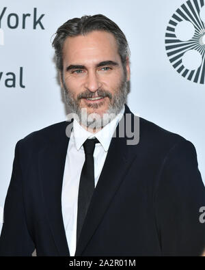 'Le Joker' film premiere, arrivées, 57e Festival du Film de New York, USA - 02 Oct 2019 -Joaquin Phoenix Banque D'Images