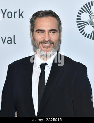 'Le Joker' film premiere, arrivées, 57e Festival du Film de New York, USA - 02 Oct 2019 -Joaquin Phoenix Banque D'Images