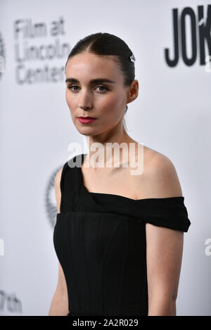 'Le Joker' film premiere, arrivées, 57e Festival du Film de New York, USA - 02 Oct 2019 -Rooney Mara Banque D'Images