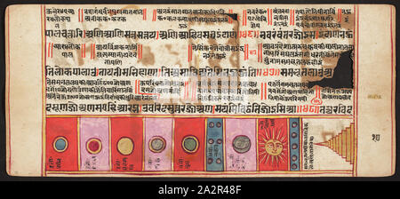 Inconnu (Indien), manuscrit tantrique, Sangrahani Sutra, 17e siècle Banque D'Images