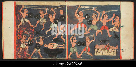Inconnu (Indien), manuscrit tantrique, Sangrahani Sutra, 17e siècle Banque D'Images