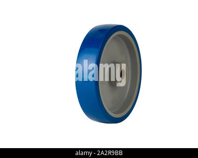 Une roue industrielle en polyuréthane Banque D'Images