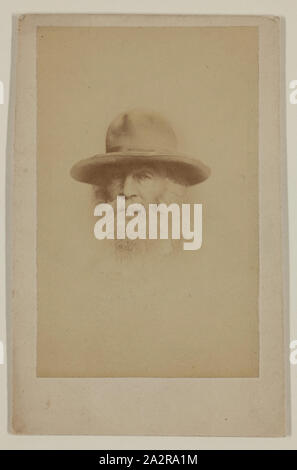 Inconnu (American), Walt Whitman, ca. 1862, à l'albumine, feuille : 4 × 5/8 2 7/8 pouces (11,7 × 7,3 cm Banque D'Images