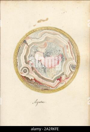 Agata 1, coupe d'une roche, fig. 48, p. 103, Piccini, Gaetano (FEC), Gaetano Piccini : brèche] [antica. [Rom] : [s.n.], [17 Banque D'Images