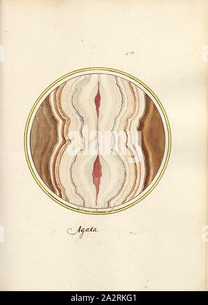 Agata 14, coupe d'une roche, signé : Gaetano Piccini F, fig. 61, p. 129, Piccini, Gaetano (FEC), Gaetano Piccini : brèche] [antica. [Rom] : [s.n.], [17 Banque D'Images